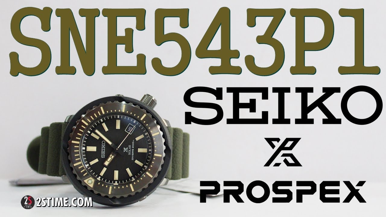 SEIKO STREET Series SNE543P1 - Best Diver Watch Under 500$ - YouTube