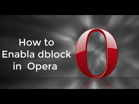 Video: Hoe schakel ik ad blocker op opera in?