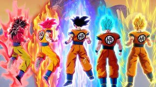 Dragon Ball Z: Kakarot - All Goku Transformations Base - Ultra Instinct (4K 60fps)