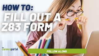How To Fill Out A Z83 Form | Government Vacancies | Careers Portal