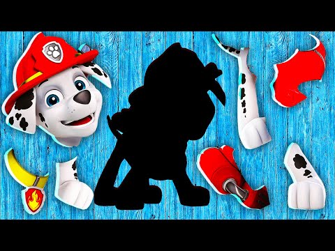 Paw Patrol Marshall and Superheroes Puzzles - Wrong Slots For Kids - Paw Patrol Marshall and Superheroes Puzzles - Wrong Slots For Kids