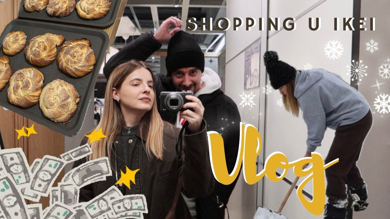čišćenje snijega i mini shopping u Ikei ♡ VLOG 2 2026