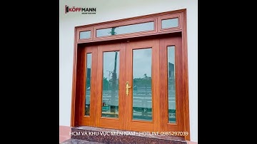 ✨ CỬA THÉP VÂN GỖ KOFFMANN - CÁNH KÍNH