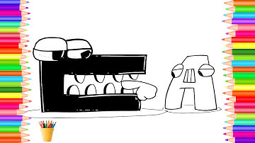 Alphabet Lore Coloring pages  How to color Alphabet Lore  DRAWING and COLORING PAGE