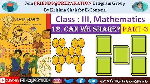 Can we share Chapter 12 - Part 3 | Class 3 Maths