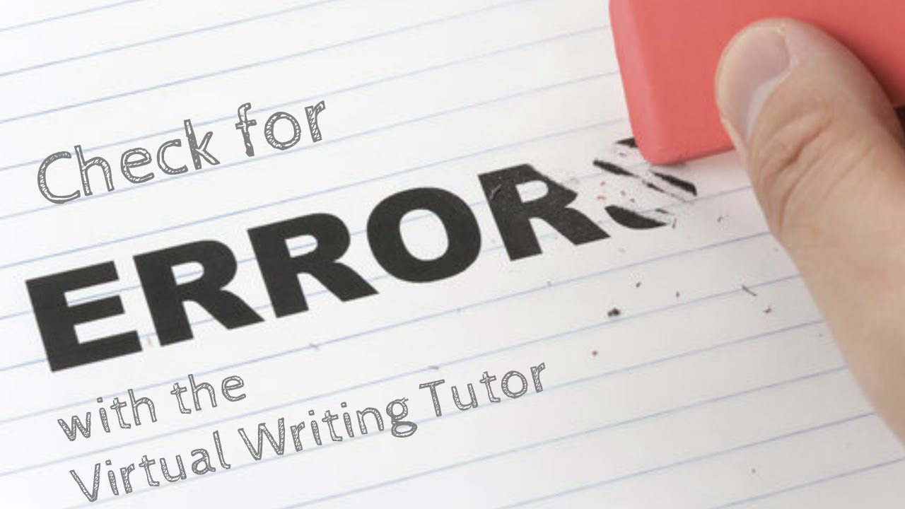 How to Check Grammar on the Virtual Writing Tutor YouTube