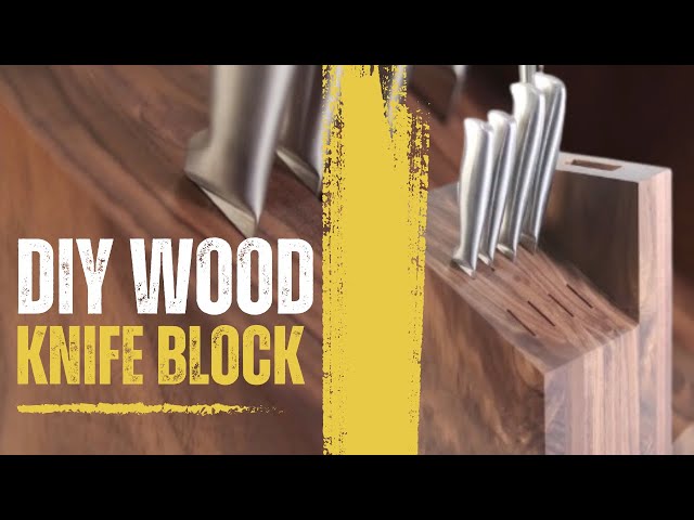 How to Make a Solid Wood Knife Block / and Throw Knives 