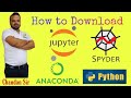 How to Downlaod and Install Anaconda Python, Jupyter Notebook And Spyder on Windows 10,8,7 #CBytes