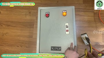 Test tủ ats luân phiên 2 công tơ tự động