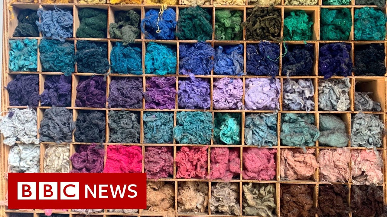 ⁣Recycling fashion: The town turning waste into clothes- BBC News