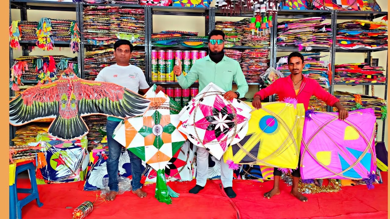 Wholesale kites market in Hyderabad wholesale kites, manjha, Big