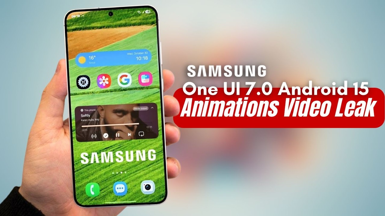 Samsung One UI 7 Android 15 - OFFICIAL, ANIMATIONS VIDEO!!!! - YouTube