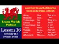 Learn welsh lesson 16  revising the present tense south wales