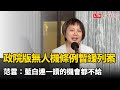 政院版無人機條例暫緩列案 范雲：藍白連一讀的機會都不給