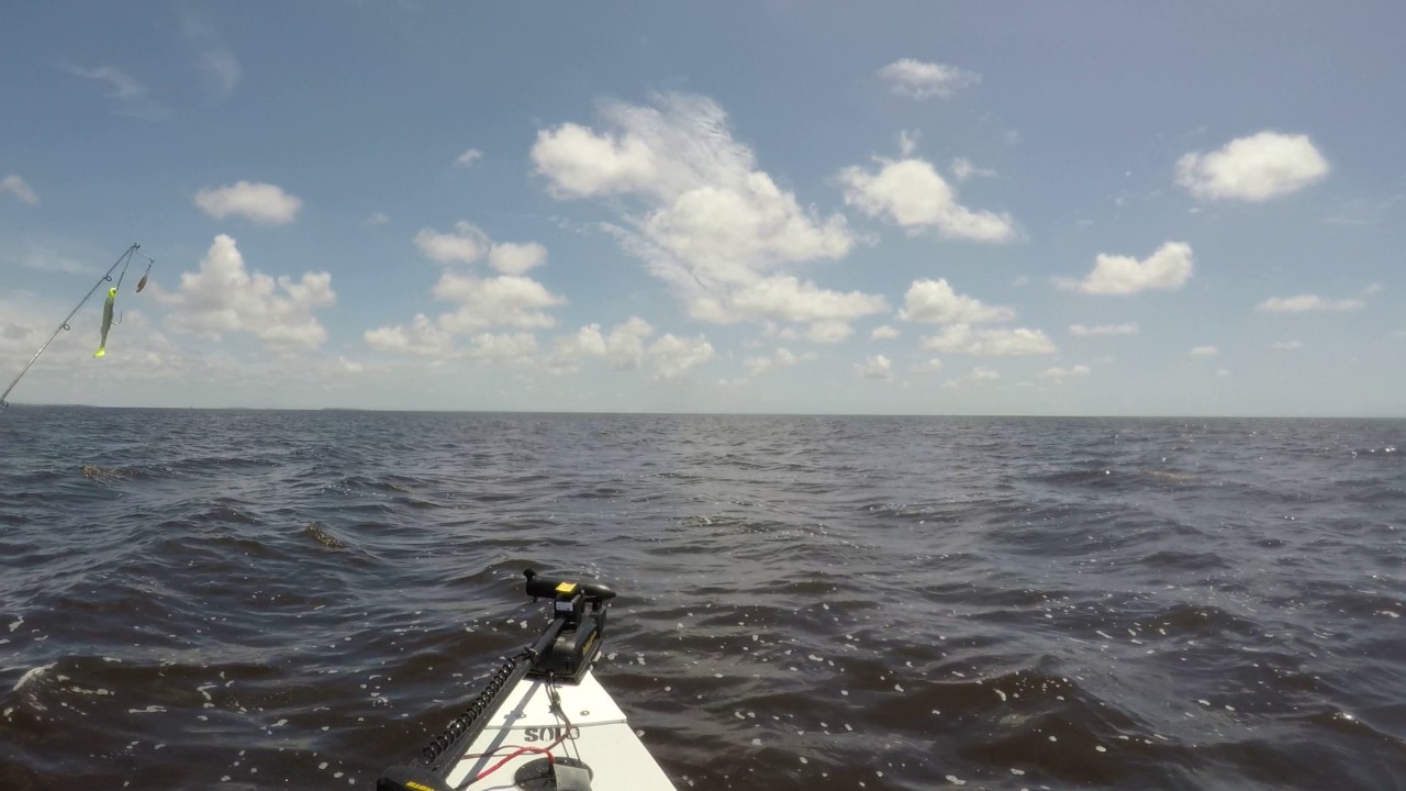 Solo Skiff in rough water YouTube