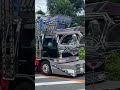 孤愁丸船団 3面ペイント フルアート車 デコトラ 走行シーン マニ割