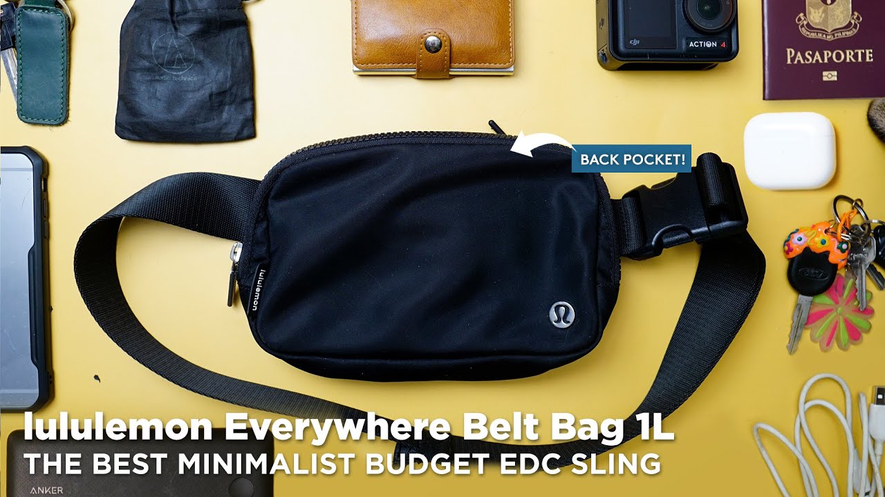 lululemon belt bag 1l black Athletica Everywhere (Asphalt Grey) : Sports & Outdoors lululemon Everywhere Belt Bag 1L: