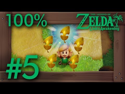 Video: Zelda: Link's Awakening - Kanalet Castle Gold Leaf Platser