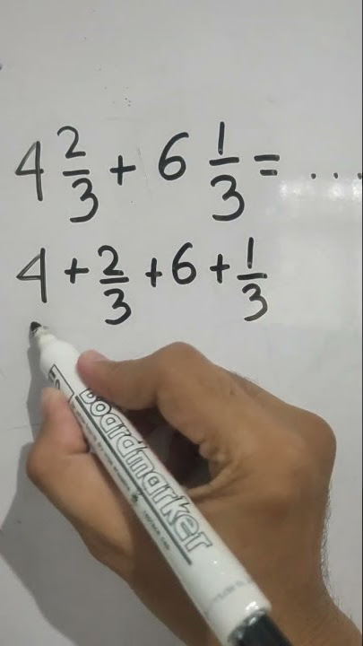 Bahas Soal Penjumlahan Pecahan Campuran #pecahan #matematikasd #berhitungcepat