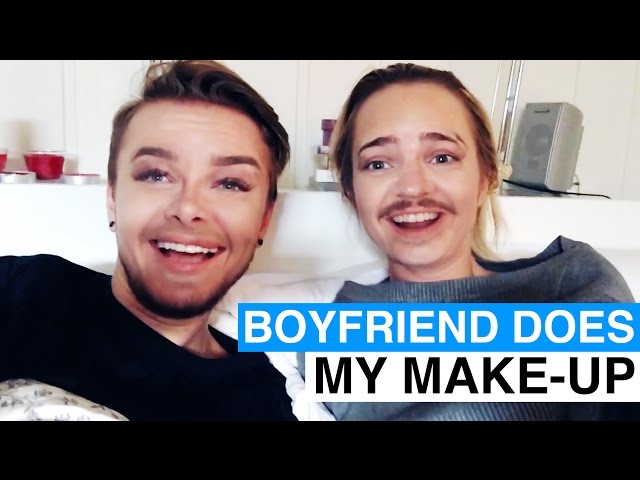 Boyfriend does my make-up (Sophie Elise & Joakim Kleven) class=