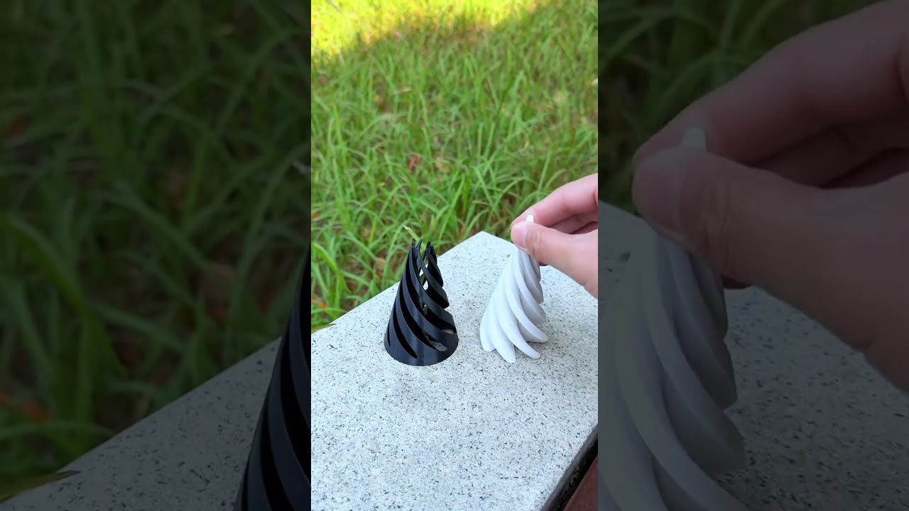 3D Printed Spiral Cone Fiddle, it is too decompressing #toys #toy #kibtoys #cooltoys #funnytoy