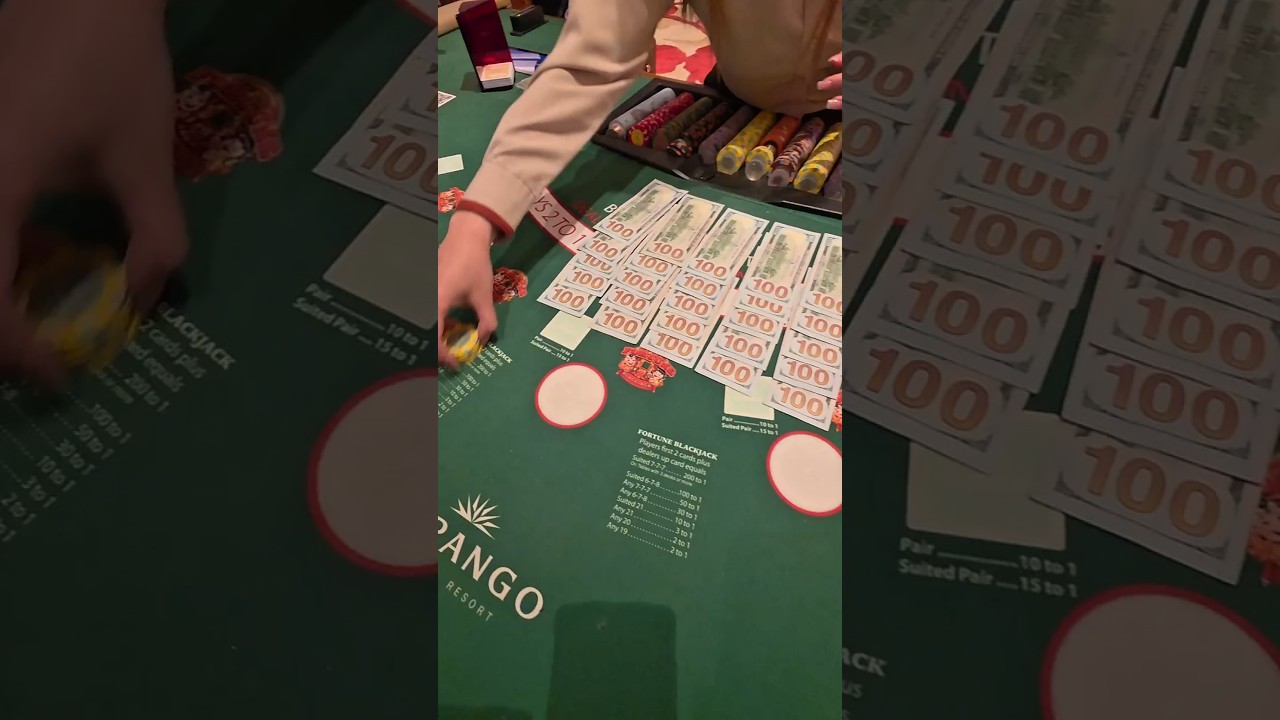 Every $1,000 Bet Win I Will Double My Blackjack Hand!! #blackjack #vegas #casino