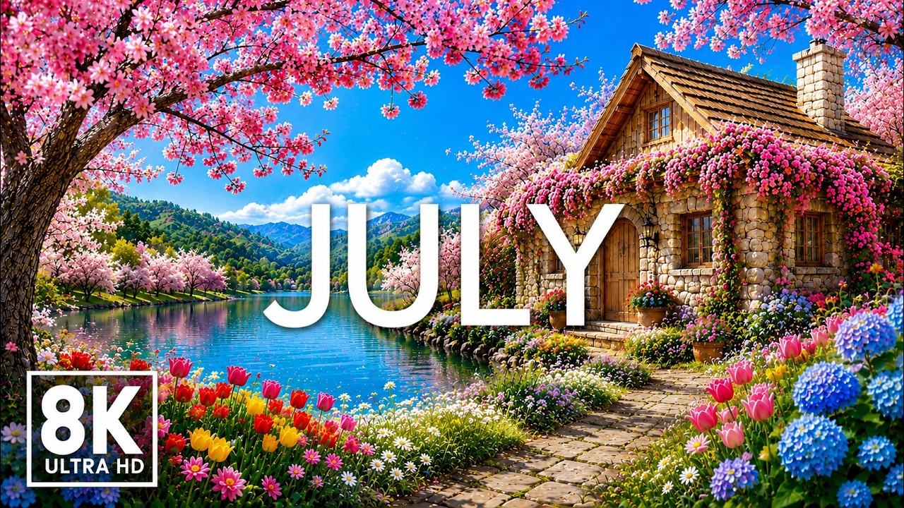 June 2026 – Summer Paradise 8K 🌸 Endless Flower Fields & Nature's