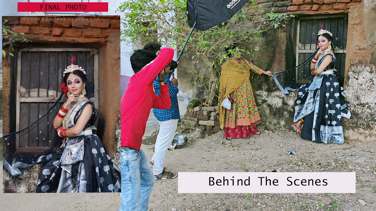 Outdoor photoshoot with Nikon D7500 with godox ad 200 pro || Behind the Scenes || Model Poses