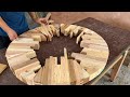 Woodworking Magic: Crafting an Extraordinary Table from Deadwood and Scrap Wood