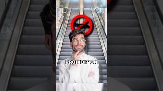 A man started sticking prohibition signs on an escalator…😅 #story #funny