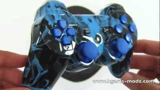 Celebrity BLUE FLAMES PS3 - CUSTOM DESIGNS - PS3 Controllers | HG Arts Modz Net Worth