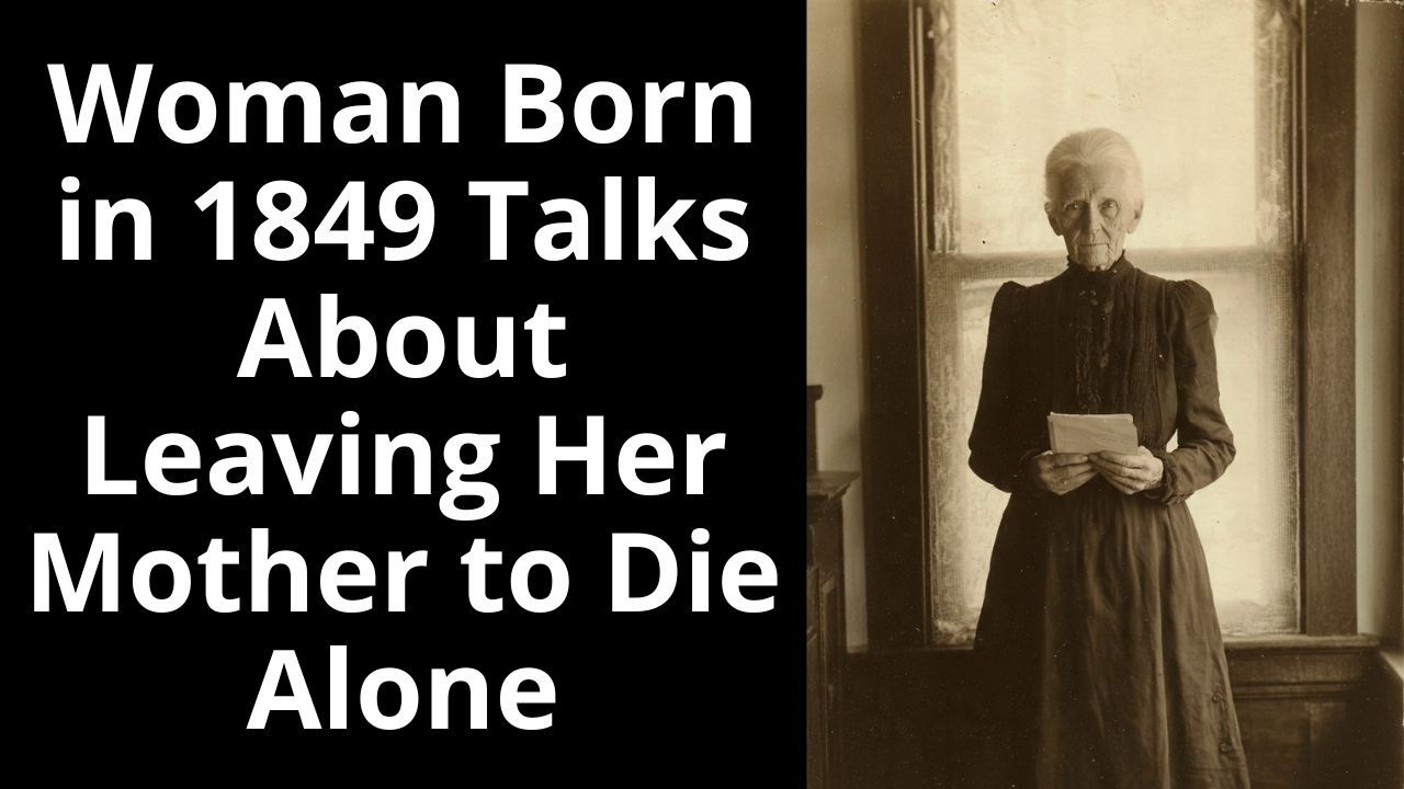 Woman Born in 1849 Talks About Leaving Her Mother to Die Alone - Enhanced Audio