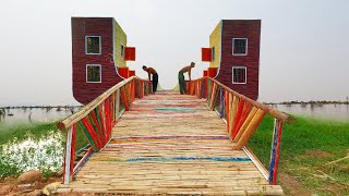 Paint resorts and swimming pools and build a beautiful bamboo bridge