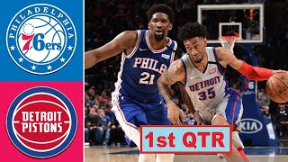 Philadelphia 76ers vs Detroit Pistons Highlights 1st Quarter | NBA Season 2021 Jan 23
