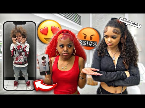 I PUT RUCREW MYA’S BOYFRIEND RUCREW COREY AS MY LOCKSCREEN 😳 * SHE GOT HEATED * 🤬