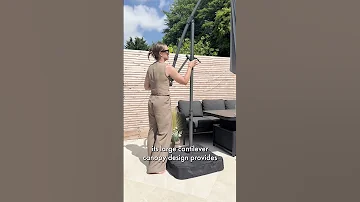 How To Use The VonHaus 3m Cantilever Parasol Base Cover Set Parasol Sunshades 