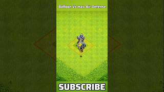 Attack Balloon Builder Base & Main Base Air Defense! #shorts