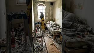 The old cottage turns into a luxury bedroom #house #shorts #viral #bedroom