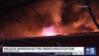 Chicago firefighters battle gas-fueled blaze at Near West Side metal recycling facility