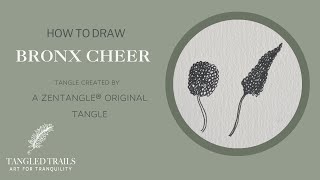 How to Draw Tangle Patter Bronx Cheer for new Tanglers/Certified Zentangle Teacher