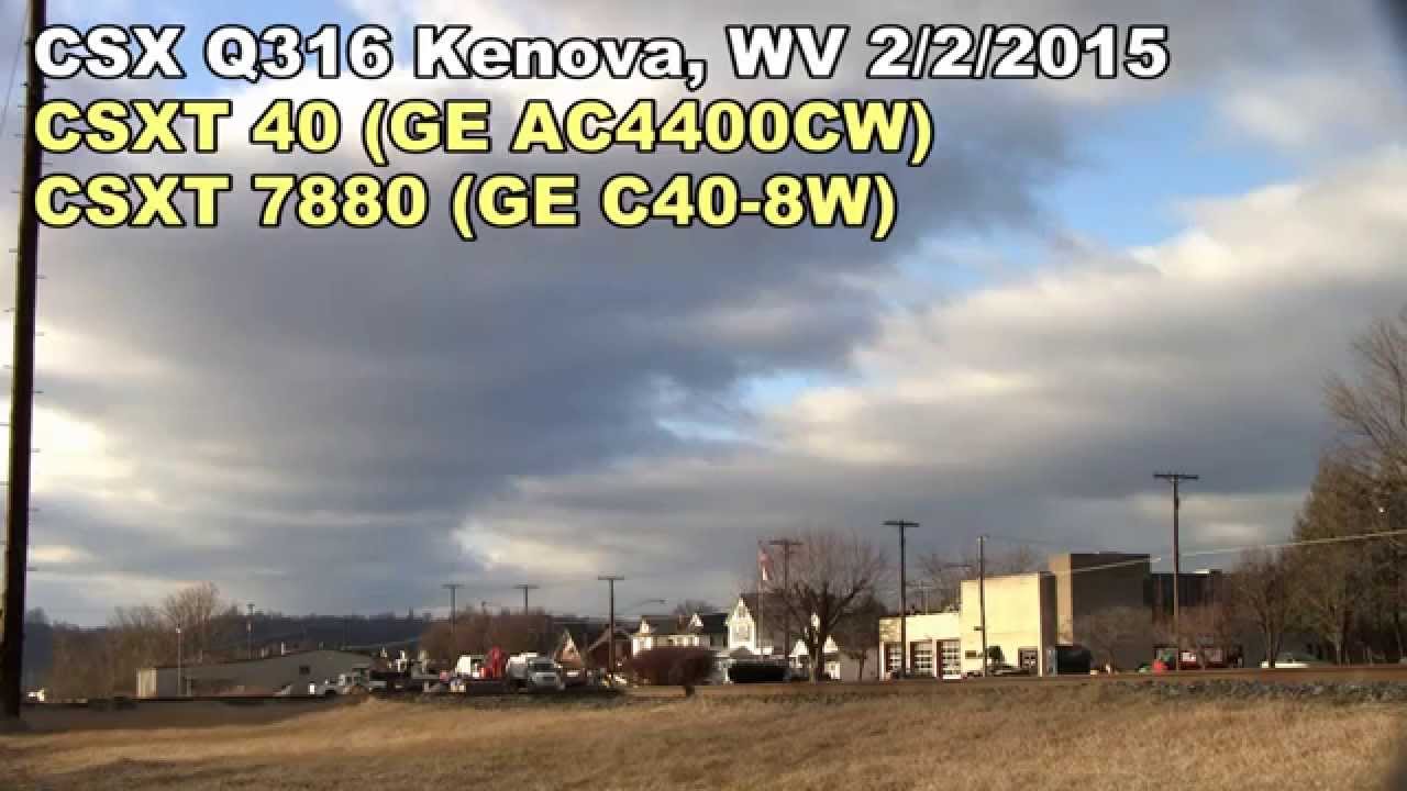 CSX Mixed Freight Kenova, WV [HD] YouTube