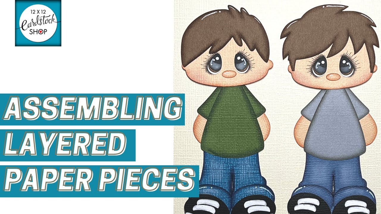 Assembling Layered Paper Pieces - YouTube