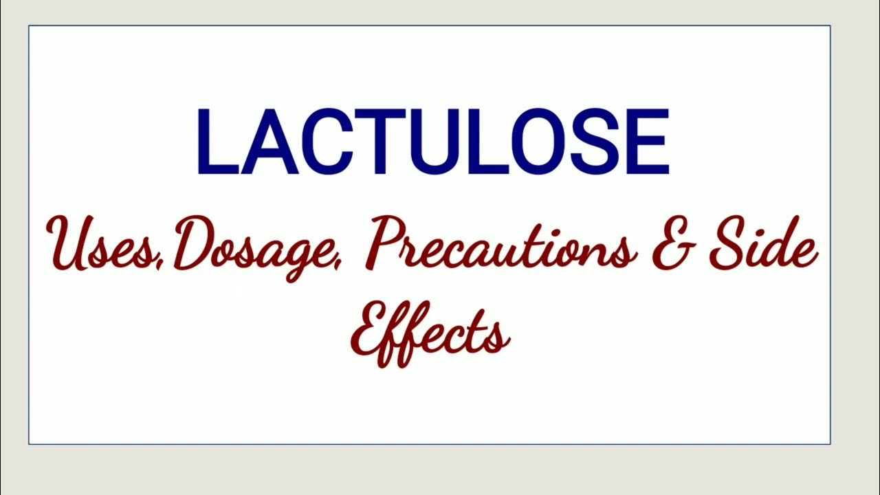 Lactulose Uses, Dosage, Precautions & Side Effects YouTube