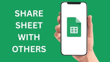 Google Sheets - Share Your Spreadsheet With Others