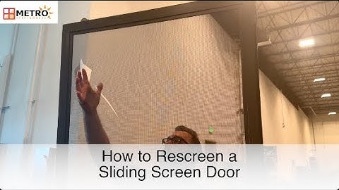 How to Rescreen a Sliding Screen Door