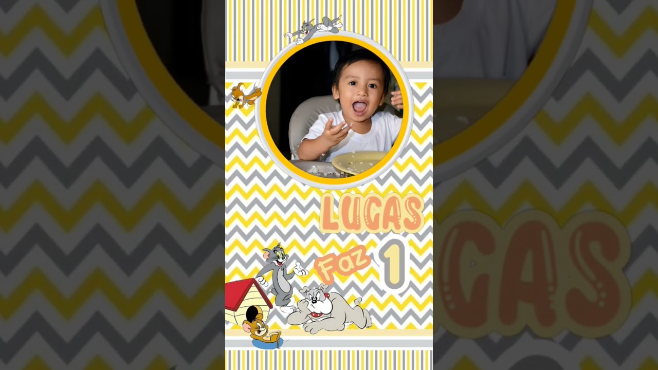 💌 convite animado tema Tom e Jerry. Desenvolvemos diversos temas. @dataqueridadesign