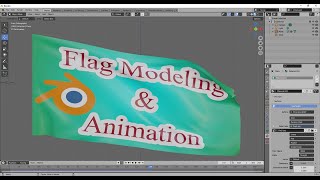 Flag Modeling and animation in Blender Blender tutorial