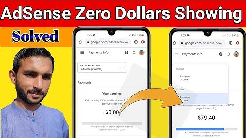 Youtube Earning showing $0.00 Balance in adsense || Adsense Account me Dollar Zero Kyu ho gaya Hai