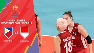 HIGHLIGHTS WOMEN'S VOLLEYBALL | PHILIPPINES - INDONESIA|ฟิลิปปินส์ - อินโดนีเซีย| CAMBODIA SEA GAMES