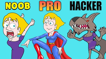 NOOB vs PRO vs HACKER in Save the girl